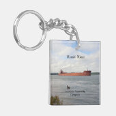 Mesabi Miner Acrylschlüsselkette Schlüsselanhänger (Vorderseite links)