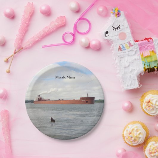 Mesabi Miner Papierplatte Pappteller (Party)