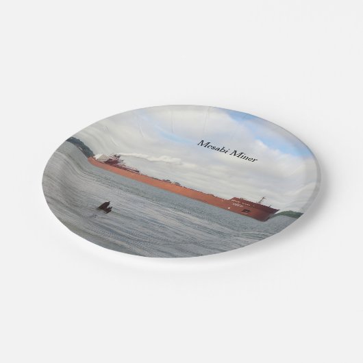 Mesabi Miner Papierplatte Pappteller (Schrägansicht)