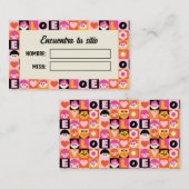 Meseros Seating Plan Boda Original Divertida Platzkarte (Vorne/Hinten)