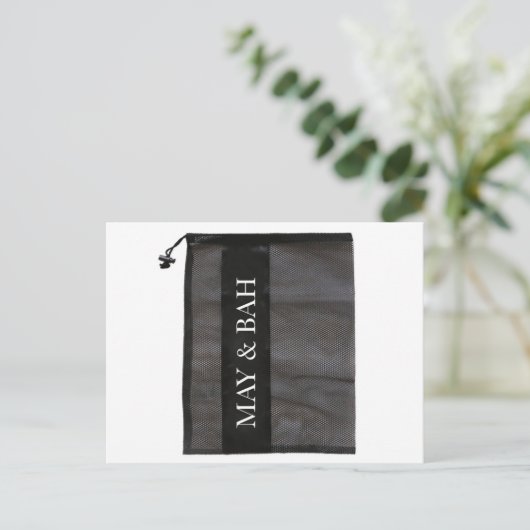 Mesh Bag, Polyester Mesh Bag, Logo-Mesh-Bag Postkarte (Stehend Vorderseite)