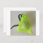 Mesh Gemüse Packbeutel, Mesh Drawstring Bag Postkarte (Vorne/Hinten)