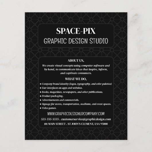 Mesh-Grafik, Grafik-Designer-Werbung Flyer (Vorne)