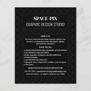 Mesh-Grafik, Grafik-Designer-Werbung Flyer