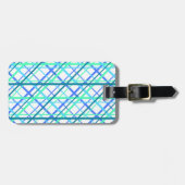 Mesh Muster mit Farben auf Ozeanbasis Gepäckanhänger (Vorderseite horizontal)