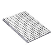 Mesh Muster monochrome geometrische Notizblock (Rechte Seite)