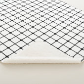 Mesh Muster monochrome geometrische Sherpadecke (3/4)