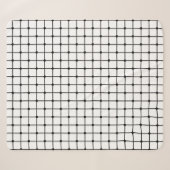 Mesh Muster monochrome geometrische Sherpadecke (Vorderseite (Horizontal))