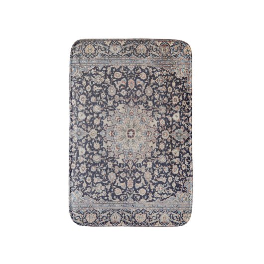 Mesh Persia Dusty Blue Dunkelgrau Badematte (Vorderseite Vertikal)