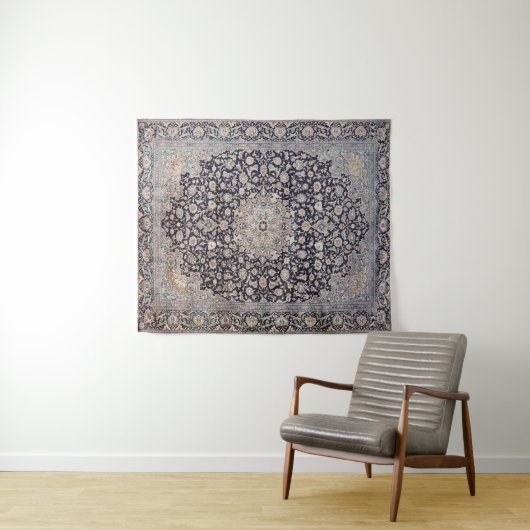 Mesh Persia Dusty Blue Dunkelgrau  Wandteppich (Beispiel (Horizontal))