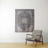 Mesh Persia Dusty Blue Dunkelgrau Wandteppich (Beispiel)