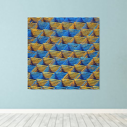 Mesh - Wrapped Canvas Kunstprint Leinwanddruck (Insitu (Holzboden))