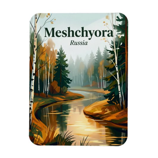 Meshchyora-Nationalpark Russland Magnet (Vertikal)