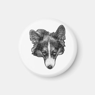 Meshglow Corgi-Gesicht Magnet