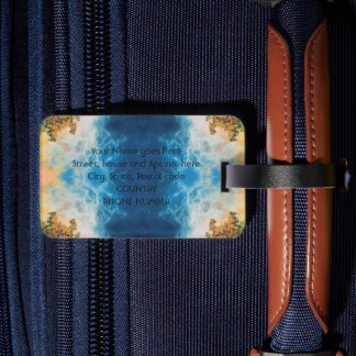 MESMERIISIERUNG DER OZEANWASCHEN LUGGAGE TAG GEPÄCKANHÄNGER
