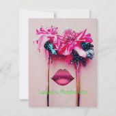 Mesmerisierende Wunderkarte Blume (Vorderseite)