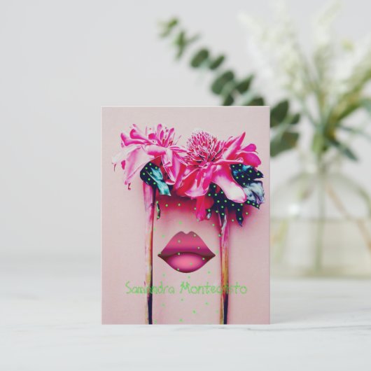 Mesmerisierende Wunderkarte Blume (Stehend Vorderseite)