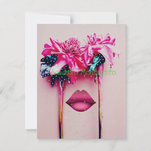 Mesmerisierende Wunderkarte Blume (Rückseite)