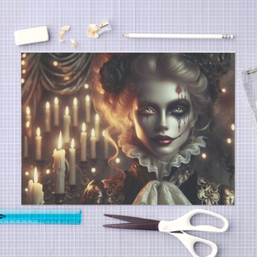 Mesmerisiering Gothic Harlequin Decoupage Seidenpapier (Handwerk)