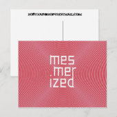 mesmerisiert postkarte (Vorne/Hinten)