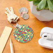 Mesmerisierter Formen Geometrischer Schlüsselanhän Schlüsselanhänger