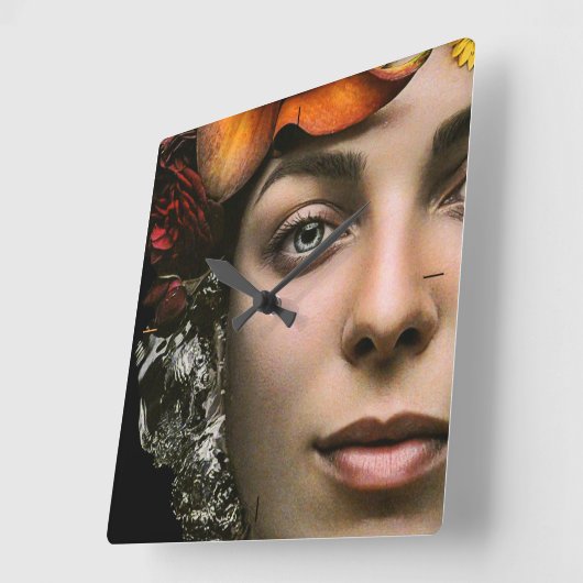 Mesmerize Quadratische Wanduhr (Winkel)