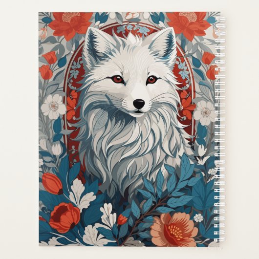 Mesmerizing Artic Fox Wildlife  Planer (Rückseite)