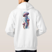 Mesmerizing Jellyfish Glow – Marine Life Art T-Shi Hoodie (Rückseite)
