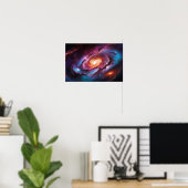Mesmerizing Spiral Galaxy: Cosmic Vortex Poster (Heimbüro)