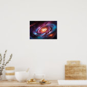 Mesmerizing Spiral Galaxy: Cosmic Vortex Poster (Küche)