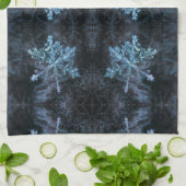 Mesmorisierende Schneeschristall Geschirrtuch (Gefaltet)