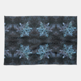 Mesmorisierende Schneeschristall Geschirrtuch