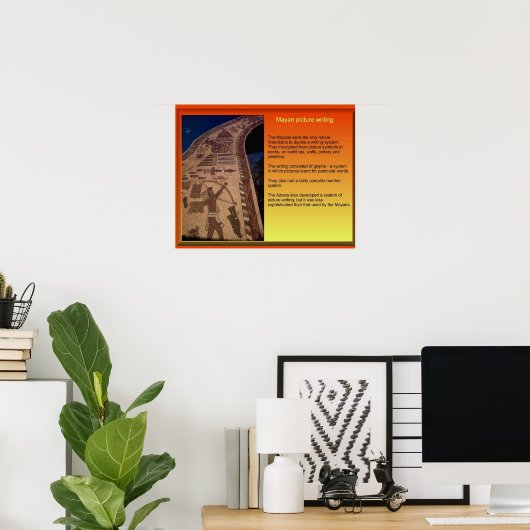 Meso-Amerika, Maya Poster (Heimbüro)