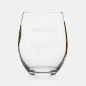 Mesoamerican Emperor Medallion Aztec/Mayan Person Weinglas Ohne Stiel (Rechts)