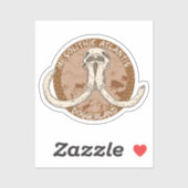 Mesolithic Atlantis Doggerland Mammoth Tusks Aufkleber (Blatt)