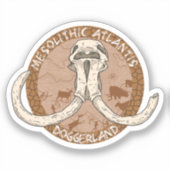 Mesolithic Atlantis Doggerland Mammoth Tusks Aufkleber (Vorderseite)