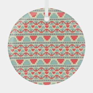 Mesopotamian Stamm: Nahtloses ethnisches Design. Ornament Aus Glas