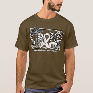 Mesotheliom Aufmerksamkeit Kreuz Band Starke Hoffn T-Shirt