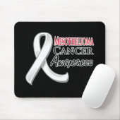Mesotheliom Awareness Ribbon Mousepad (Mit Mouse)
