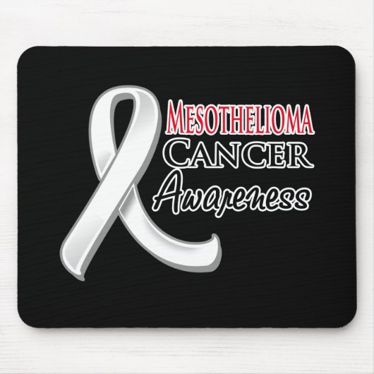 Mesotheliom Awareness Ribbon Mousepad (Vorne)