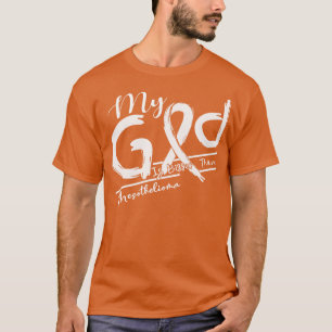 Mesotheliom Bewusstsein, dass mein Gott darin stär T-Shirt