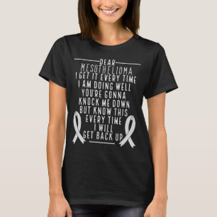 Mesotheliom Bewusstsein wieder auf Pearl Ribbon T-Shirt