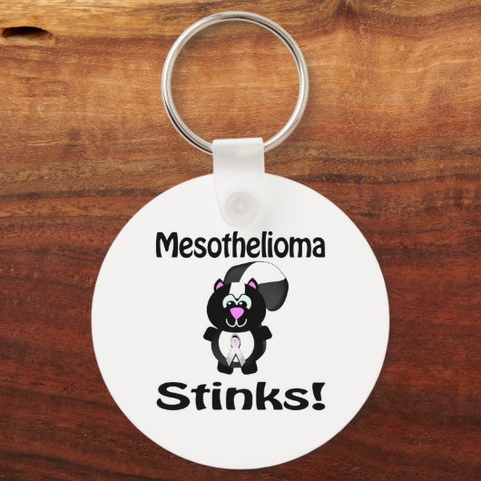Mesothelioma Stinks Skunk Awareness Design Schlüsselanhänger (Vorderseite)