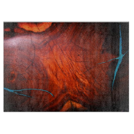 MESQUITE HOLZ SIEHT TÜRKISCH INLAY CUTTBOARD AUS SCHNEIDEBRETT (Vorderseite)