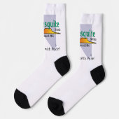Mesquite (Nevada) Stadtflagge Socken (Linkes Detail)