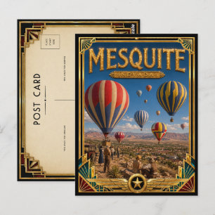 Mesquite Nevada Vintage Art Deco Golden Age Postkarte