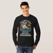 Mess dich nicht mit Daddy Saurus T Rex Dinosaur Va T-Shirt (Vorne ganz)