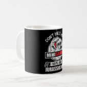 Mess dich nicht mit Mimi Saurus Dinosaur Familienm Kaffeetasse (Vorderseite Links)