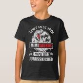 Mess dich nicht mit Mimi Saurus Dinosaur Familienm T-Shirt (Vorderseite)