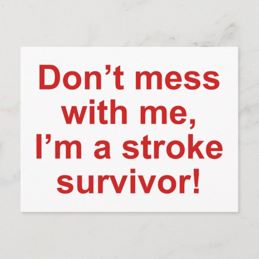 Mess mich nicht an, ich bin ein Schlagzeugüberlebe Postkarte (Vorderseite)